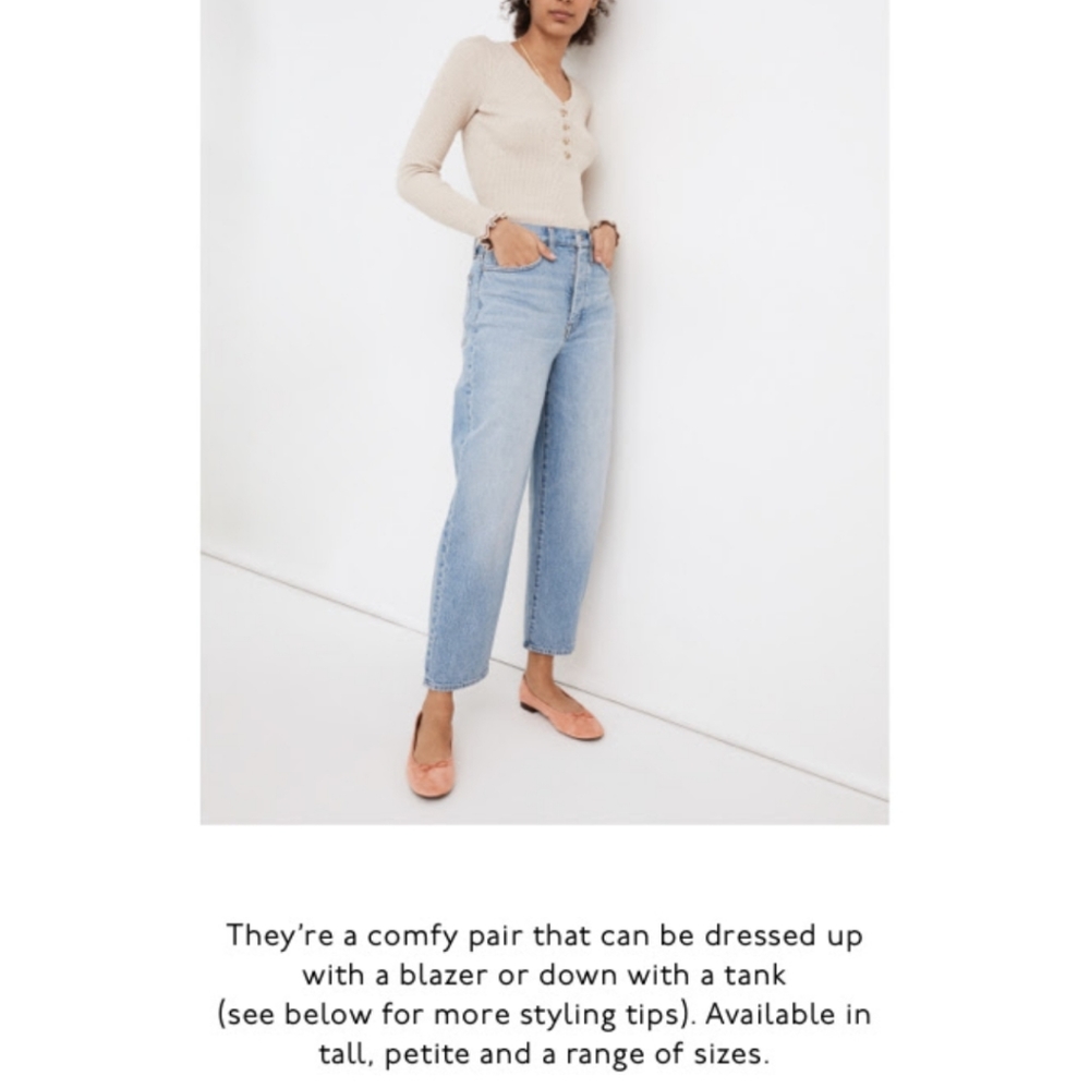 Madewell Balloon Jeans
